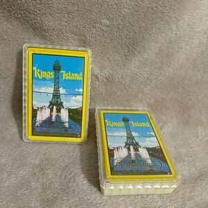 Vintage Kings Island souvenir playing cards